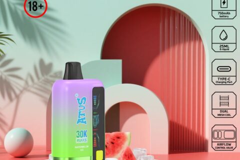 DE026 30000 Puffs Einweg Vape mit LED Display und regulierbarem Luftstrom ATVS Vape