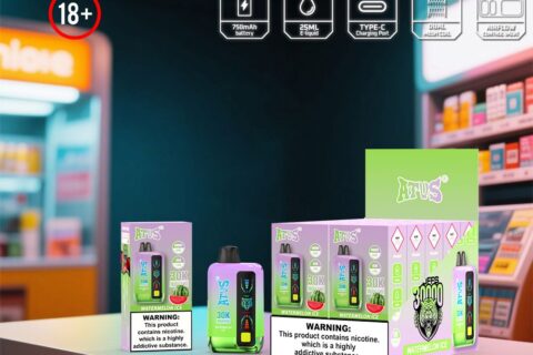 DE026 30000 Puffs Einweg Vape mit LED Display und regulierbarem Luftstrom ATVS Vape