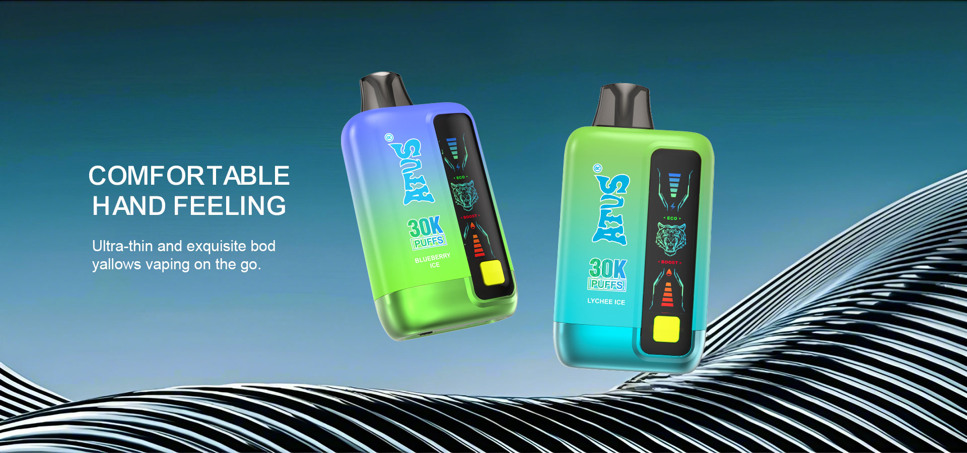 DE026 30000 Puffs Einweg Vape mit LED Display und regulierbarem Luftstrom