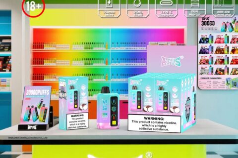 DE026 30000 Puffs Einweg Vape mit LED Display und regulierbarem Luftstrom ATVS Vape