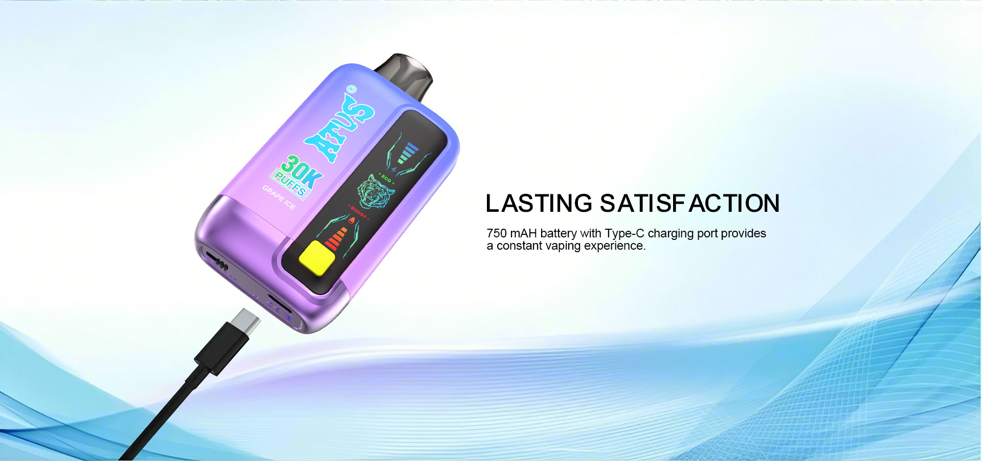 DE026 30000 Puffs Einweg Vape mit LED Display und regulierbarem Luftstrom