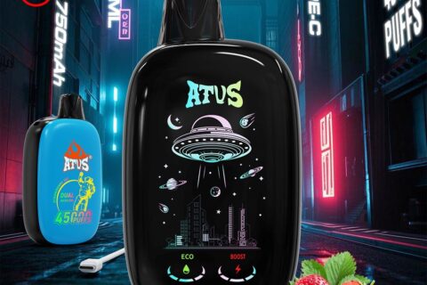 DE027 Einweg E-Zigarette 45000 Züge mit Vollbildschirm wiederaufladbar und einstellbarer Luftstrom ATVS Vape E-Zigaretten