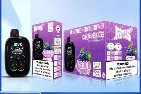 DE027 Einweg E-Zigarette 45000 Züge mit Vollbildschirm wiederaufladbar und einstellbarer Luftstrom ATVS Vape E-Zigaretten