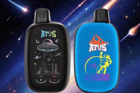 DE027 Einweg E-Zigarette 45000 Züge mit Vollbildschirm wiederaufladbar und einstellbarer Luftstrom ATVS Vape E-Zigaretten