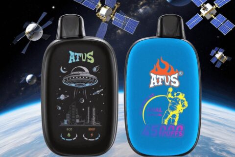 DE027 Einweg E-Zigarette 45000 Züge mit Vollbildschirm wiederaufladbar und einstellbarer Luftstrom ATVS Vape E-Zigaretten