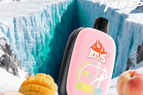 DE027 Einweg E-Zigarette 45000 Züge mit Vollbildschirm wiederaufladbar und einstellbarer Luftstrom ATVS Vape E-Zigaretten