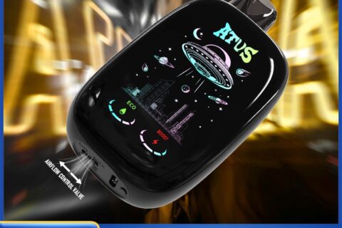 DE027 Einweg E-Zigarette 45000 Züge mit Vollbildschirm wiederaufladbar und einstellbarer Luftstrom ATVS Vape E-Zigaretten