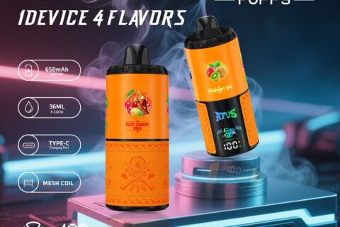 DE030 Einweg E-Zigarette 60000 Zuge mit LED Anzeige wiederaufladbar und einstellbarer Luftstrom ATVS Vape E-Zigaretten