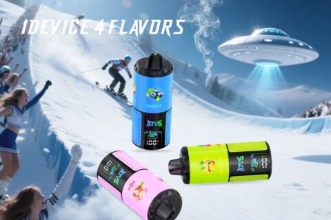 DE030 Einweg E-Zigarette 60000 Zuge mit LED Anzeige wiederaufladbar und einstellbarer Luftstrom ATVS Vape E-Zigaretten