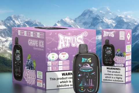 DE027 Einweg E-Zigarette 45000 Züge mit Vollbildschirm wiederaufladbar und einstellbarer Luftstrom ATVS Vape E-Zigaretten