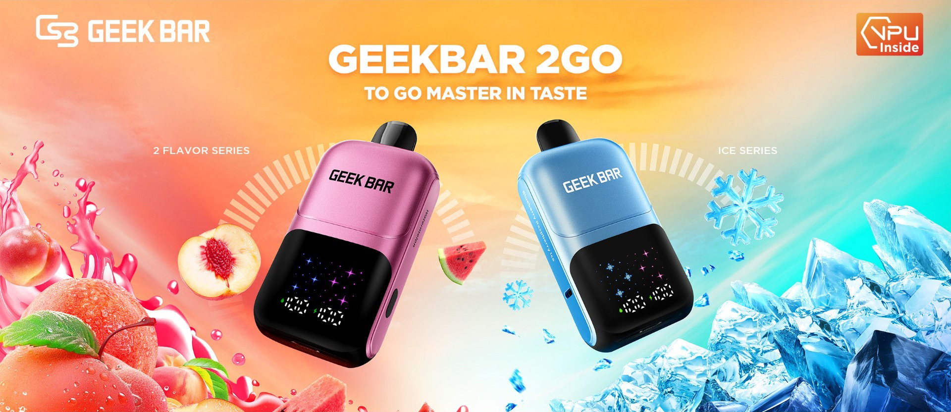 Geek Bar Einweg E-Zigaretten 50000 Züge mit LED-Anzeige wiederaufladbar und einstellbarer Luftstrom